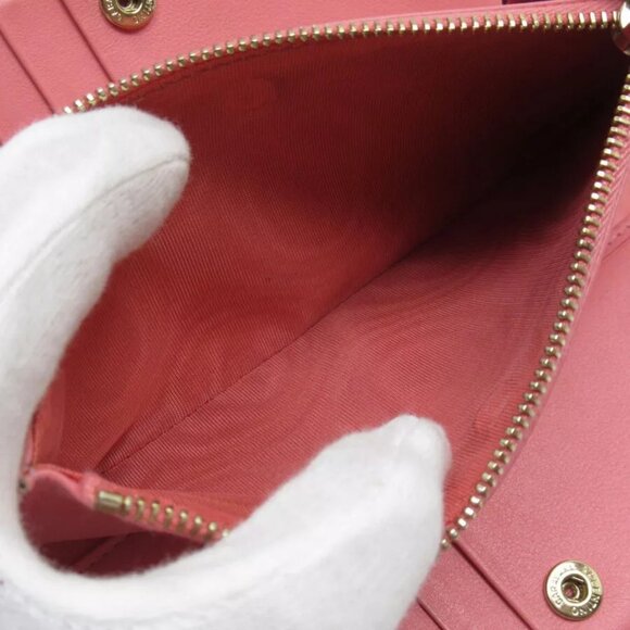 Auth Valentino Garavani Bifold Wallet Pink / Gold leather/metal authentic - Picture 7 of 12